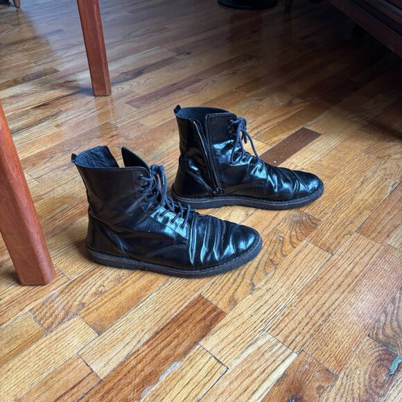 Black Patent Leather Boots - Golden Goose Deluxe Brand - Picture 1 of 6